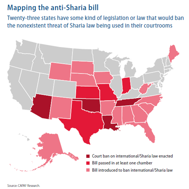 Mapping the anti-Sharia bill